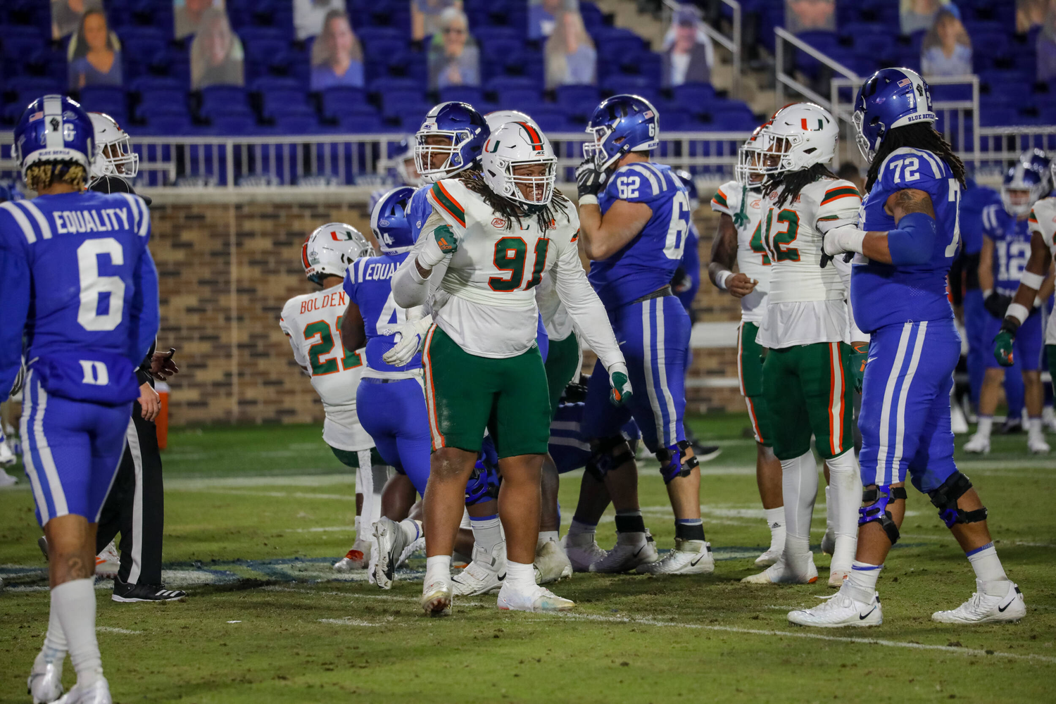 Photo Gallery: Canes Football at Duke - University of ...