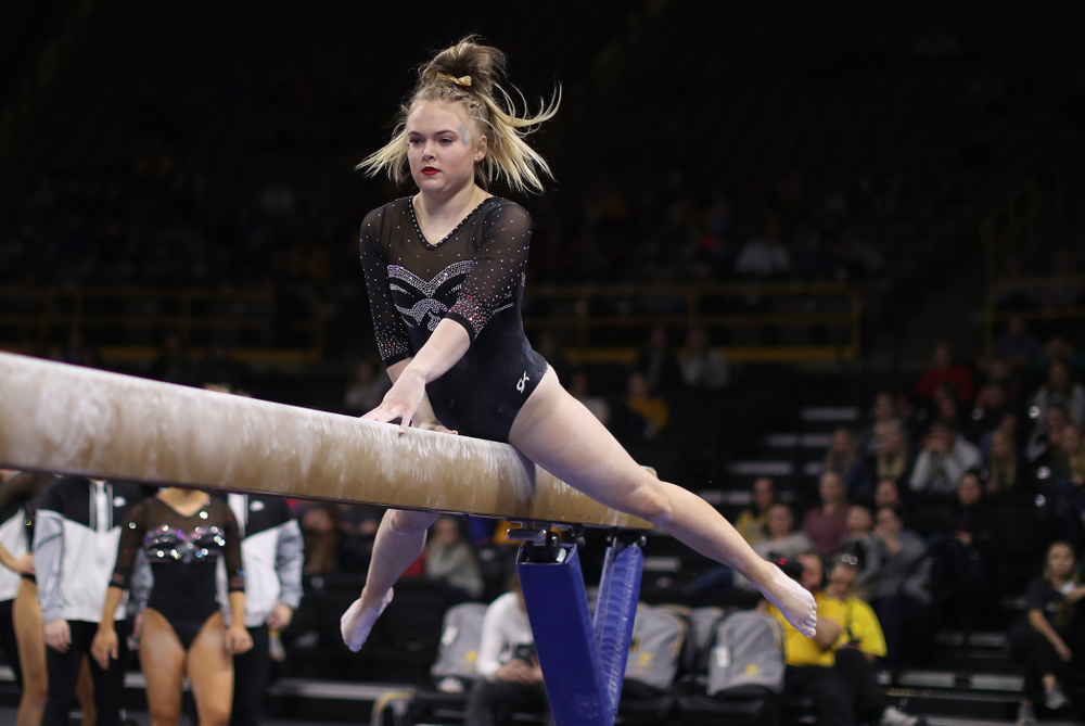 The Iowa Hawkeyes against the Iowa State Cyclones Friday, March 1, 2019 at Carver-Hawkeye Arena. (Brian Ray/hawkeyesports.com)