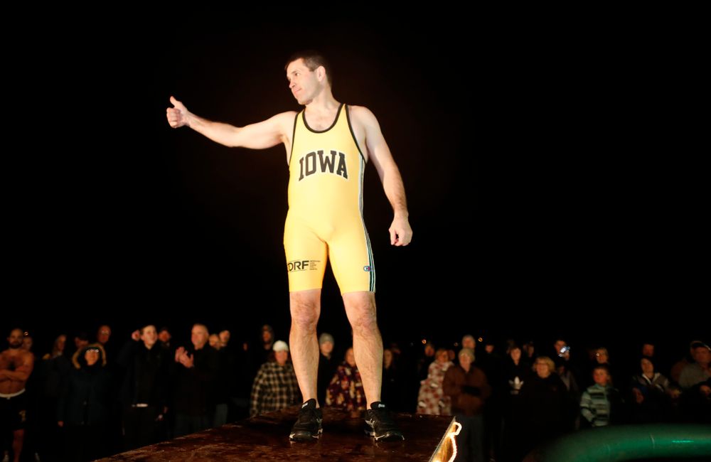 The Hawkeye Wrestling Club Arctic Plunge Saturday, January 27, 2018 at Brown Dear Golf Course in Coralville. (Brian Ray/hawkeyesports.com)