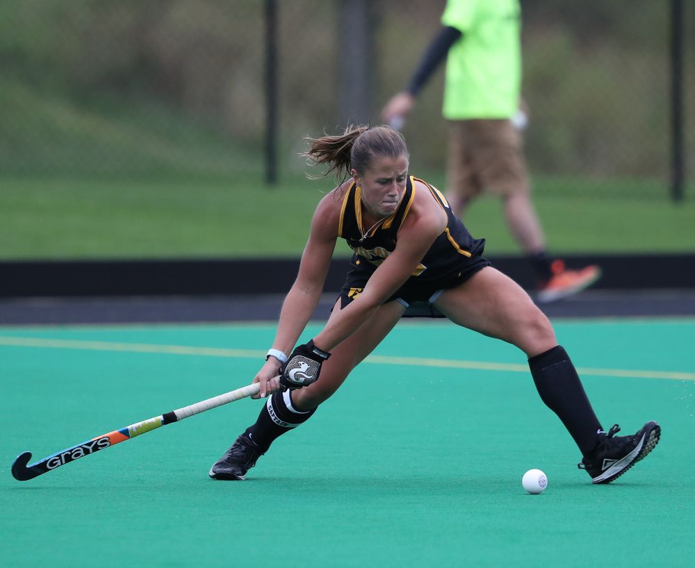 Iowa Hawkeyes Sophie Sunderland (20) during a 2-1 victory against the Ohio State Buckeyes Friday, September 27, 2019 at Grant Field. (Brian Ray/hawkeyesports.com)