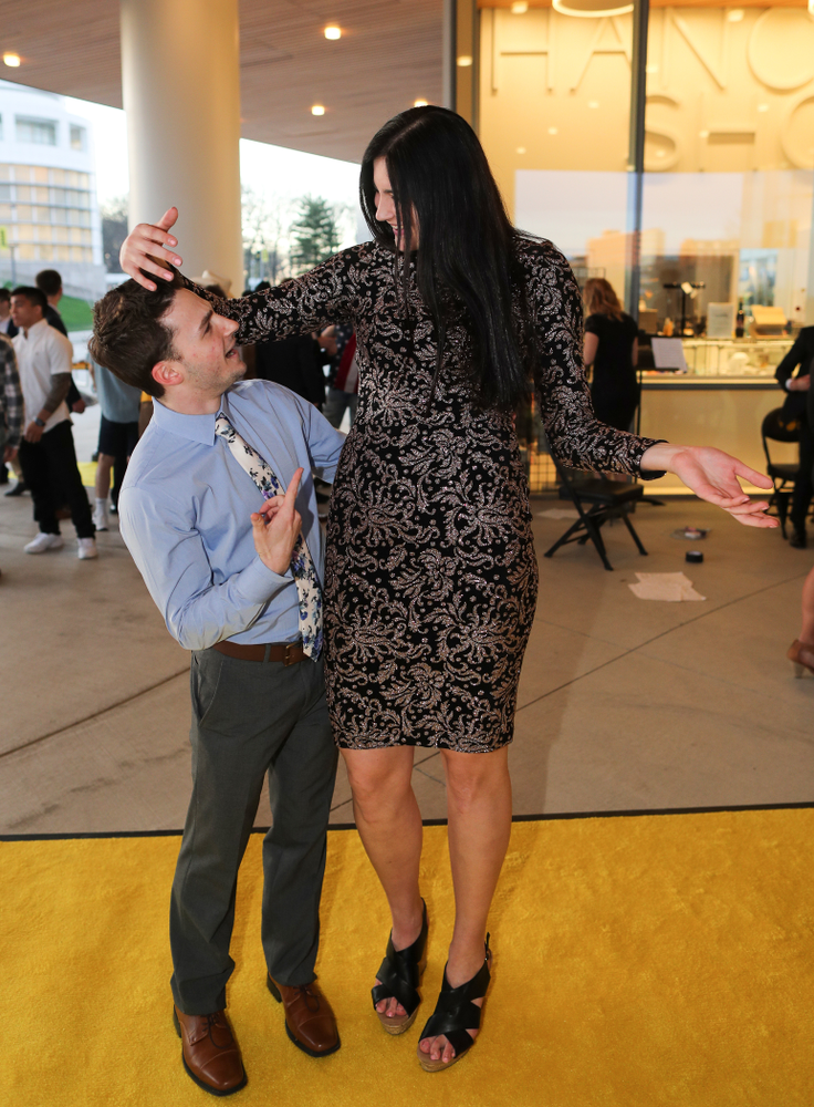 The 2019 Golden Herkys yellow carpet Tuesday, April 23, 2019 at Hancher Auditorium. (Brian Ray/hawkeyesports.com)