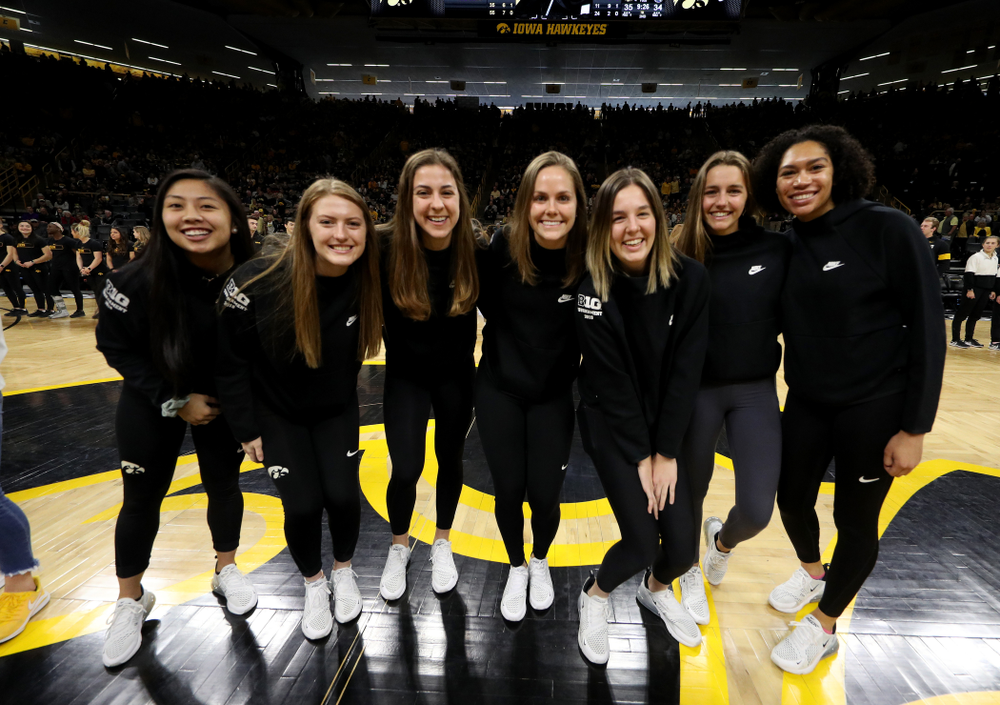 Student Athletes are recognized by the Presidential Committee on Athletics at halftime of the Iowa Hawkeyes game against Penn State Saturday, February 29, 2020 at Carver-Hawkeye Arena. (Brian Ray/hawkeyesports.com)