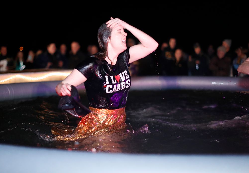 The Hawkeye Wrestling Club Arctic Plunge Saturday, January 27, 2018 at Brown Dear Golf Course in Coralville. (Brian Ray/hawkeyesports.com)
