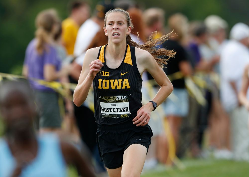 Anna Hostetler during the Hawkeye Invitational Friday, August 31, 2018 at the Ashton Cross Country Course. (Brian Ray/hawkeyesports.com)