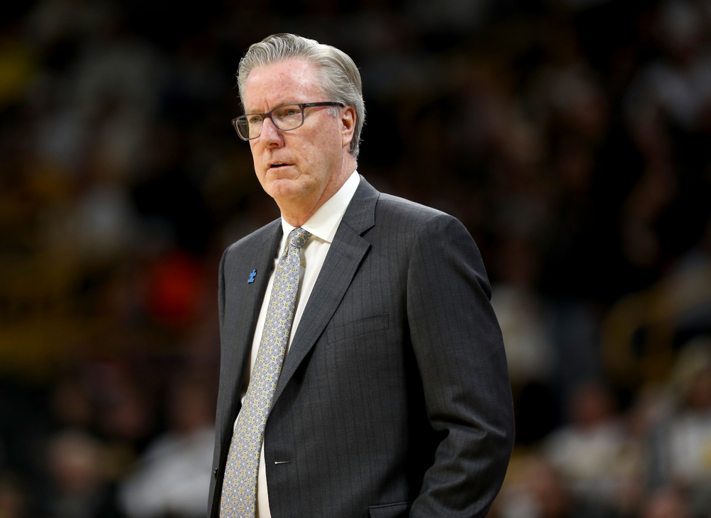 Iowa Hawkeyes head coach Fran McCaffery against the Illinois Fighting Illini Sunday, February 2, 2020 at Carver-Hawkeye Arena. (Brian Ray/hawkeyesports.com)