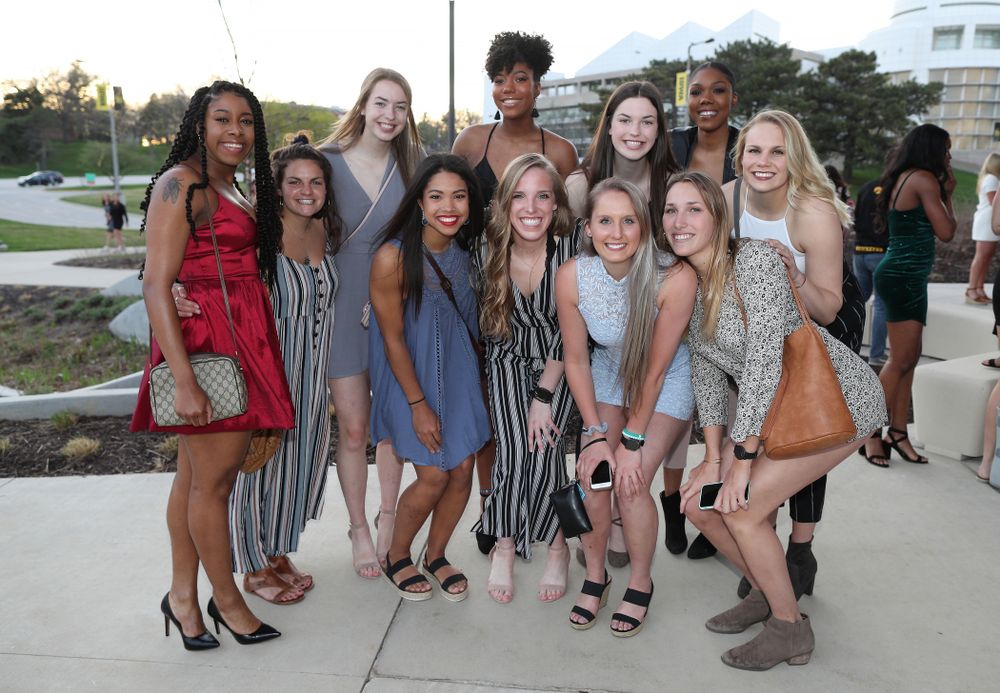 The 2019 Golden Herkys yellow carpet Tuesday, April 23, 2019 at Hancher Auditorium. (Brian Ray/hawkeyesports.com)