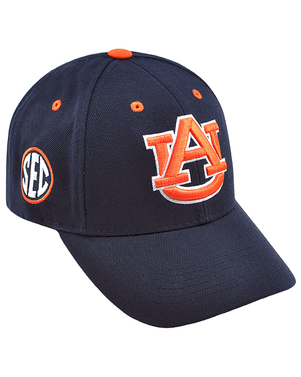 Navy @ Auburn Tigers Logo Pro Flex Hat Outdoor Cap 