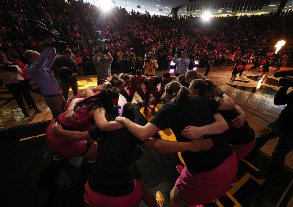 The Iowa Hawkeyes against the seventh ranked Maryland Terrapins Sunday, February 17, 2019 at Carver-Hawkeye Arena. (Brian Ray/hawkeyesports.com)