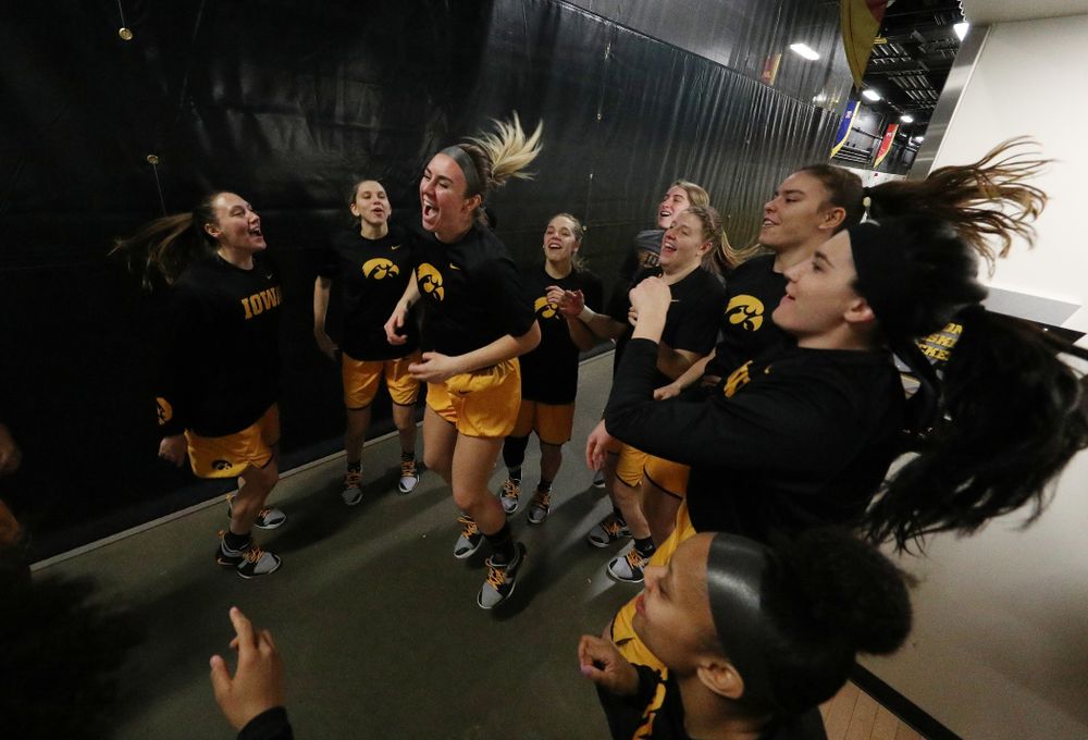 Iowa Hawkeyes forward Hannah Stewart (21) against the Northwestern Wildcats Sunday, March 3, 2019 at Carver-Hawkeye Arena. (Brian Ray/hawkeyesports.com)