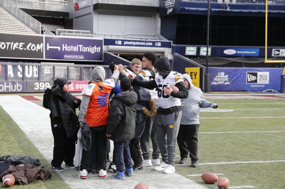 Chalk Talk Clinic at Yankee Stadium in the Bronx, New York, on Dec. 26, 2017. (Darren Miller/hawkeyesports.com)
