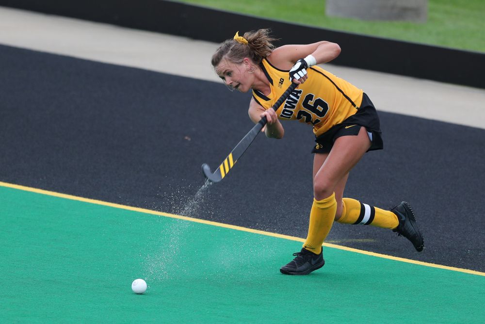 Iowa Hawkeyes forward Maddy Murphy (26) against Columbia Sunday, September 8, 2019 at Grant Field. (Brian Ray/hawkeyesports.com)