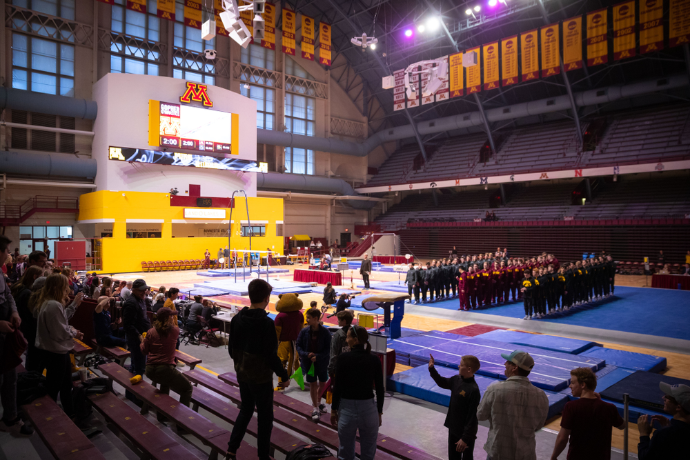 The Iowa Hawekeys against Minnesota and Penn State at the Maturi Pavilion Saturday, March 23, 2019 in Minneapolis, Minn. (C. Morgan Engel/Freelance)