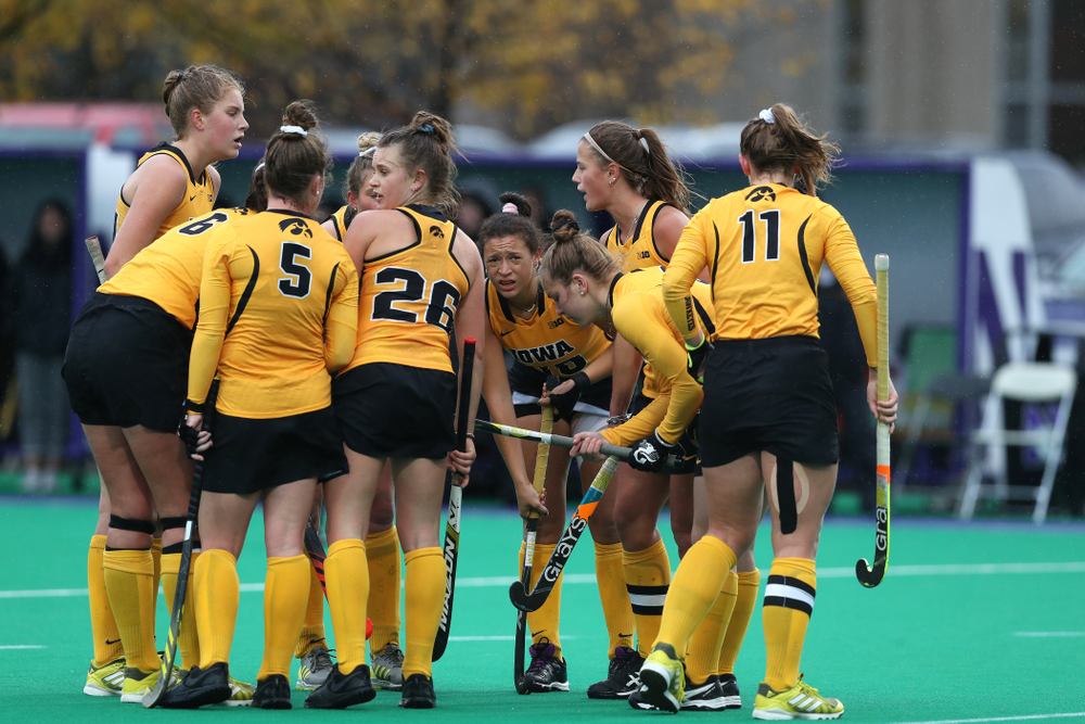 The Iowa Hawkeyes against Maryland during the championship game of the Big Ten Tournament Sunday, November 4, 2018 at Lakeside Field in Evanston, Ill. (Brian Ray/hawkeyesports.com)