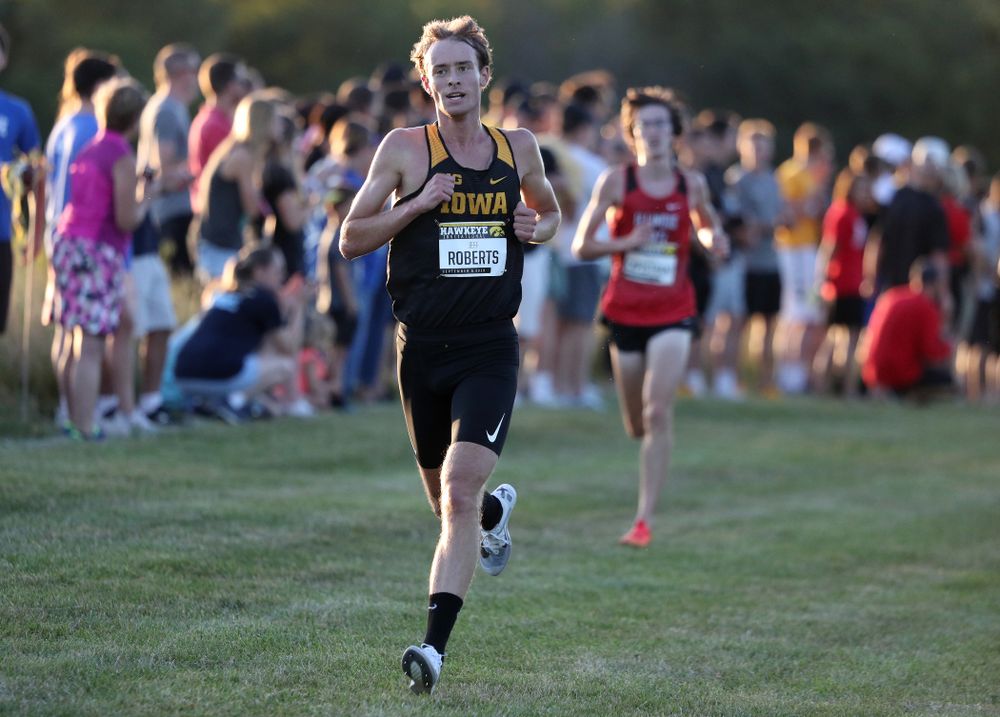 IowaÕs Jeff Roberts runs in the 2019 Hawkeye Invitational Friday, September 6, 2019 at the Ashton Cross Country Course. (Brian Ray/hawkeyesports.com)