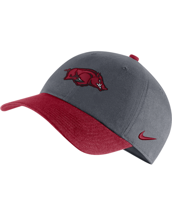 Arkansas Razorbacks Nike College Heritage 86 Grey Hat Arkansas Razorbacks Store Shop University Of Arkansas Apparel Gear Gifts Clothing