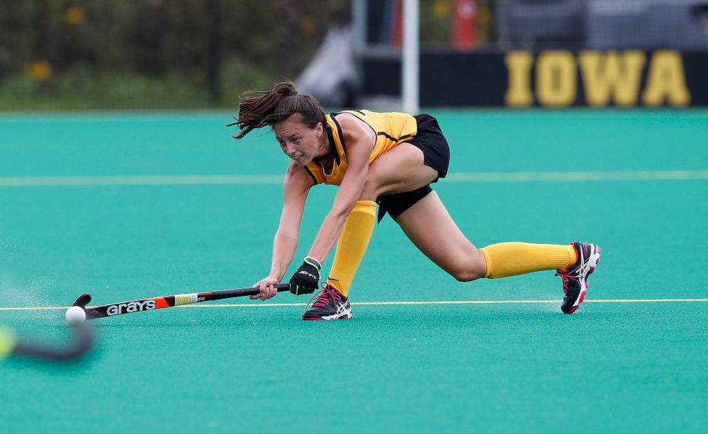 Iowa Hawkeyes Isabella Brown (10) against Ball State Sunday, September 2, 2018 at Grant Field. (Brian Ray/hawkeyesports.com)