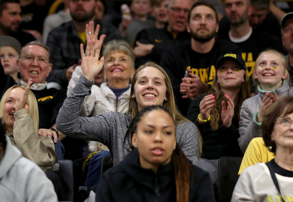 Big Ten Player of Year Kathleen Doyle against the Purdue Boilermakers Tuesday, March 3, 2020 at Carver-Hawkeye Arena. (Brian Ray/hawkeyesports.com)