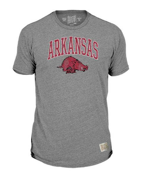 Arkansas Razorbacks Retro Brand Running Hogs Logo T-Shirt - Arkansas Razorbacks Store - Shop 