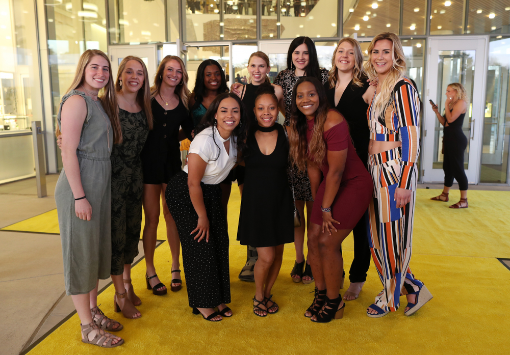 The 2019 Golden Herkys yellow carpet Tuesday, April 23, 2019 at Hancher Auditorium. (Brian Ray/hawkeyesports.com)