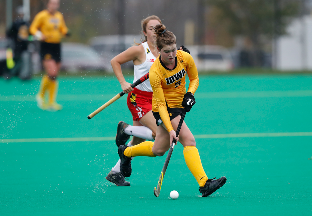 Iowa Hawkeyes Meghan Conroy (5) against Maryland Sunday, October 14, 2018 at Grant Field. (Brian Ray/hawkeyesports.com)