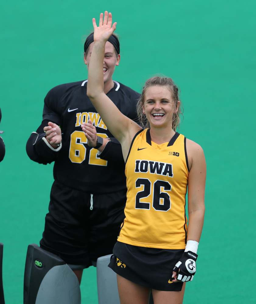 Iowa Hawkeyes forward Maddy Murphy (26) against Columbia Sunday, September 8, 2019 at Grant Field. (Brian Ray/hawkeyesports.com)