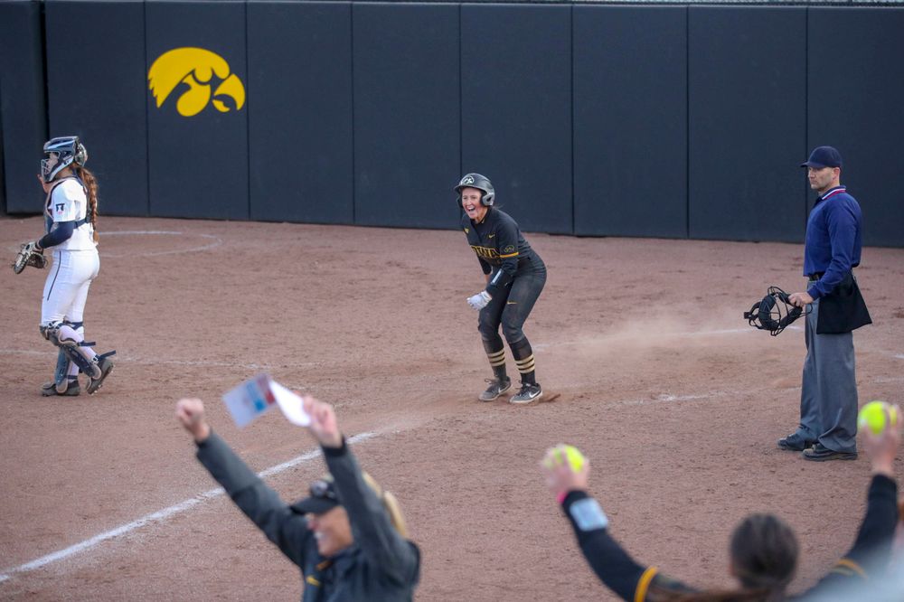 IowaÕs Mallory Kilian (11) at softball vs Illinois game 3 on Saturday, April 13, 2019 at Bob Pearl Field. (Lily Smith/hawkeyesports.com)