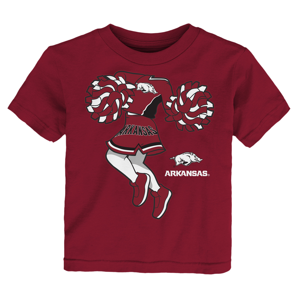 Arkansas Razorbacks Pom Pom Cheer II Short Sleeve T-Shirt ...