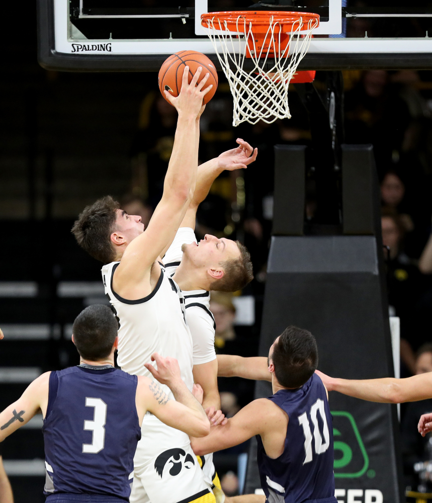 Iowa Hawkeyes forward Luka Garza (55) against North Florida Thursday, November 21, 2019 at Carver-Hawkeye Arena. (Brian Ray/hawkeyesports.com)