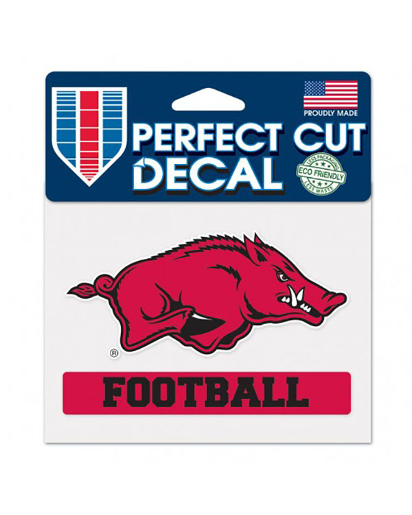 Arkansas Razorbacks Perfect Cut Color Decal Football Arkansas Razorbacks Store Shop University Of Arkansas Apparel Gear Gifts Clothing