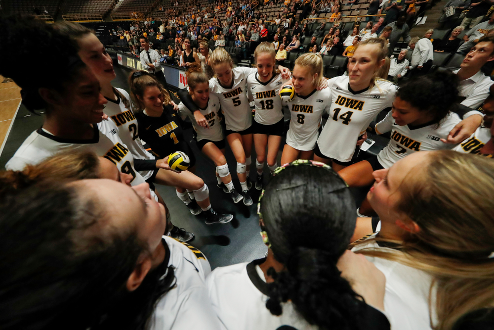 The Iowa Hawkeyes against Eastern Illinois Sunday, September 9, 2018 at Carver-Hawkeye Arena. (Brian Ray/hawkeyesports.com)