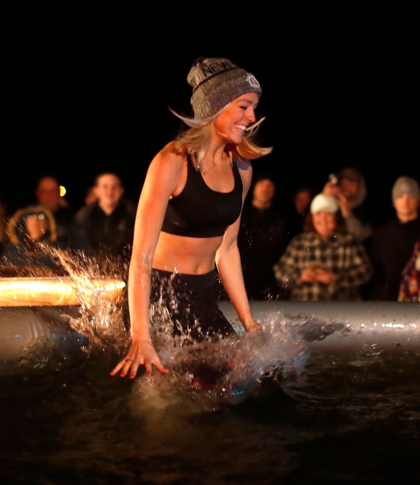 The Hawkeye Wrestling Club Arctic Plunge Saturday, January 27, 2018 at Brown Dear Golf Course in Coralville. (Brian Ray/hawkeyesports.com)