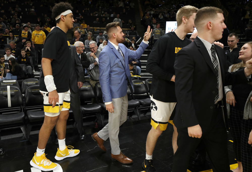 Iowa Hawkeyes guard Jordan Bohannon (3) against the Michigan Wolverines Friday, January 17, 2020 at Carver-Hawkeye Arena. (Brian Ray/hawkeyesports.com)