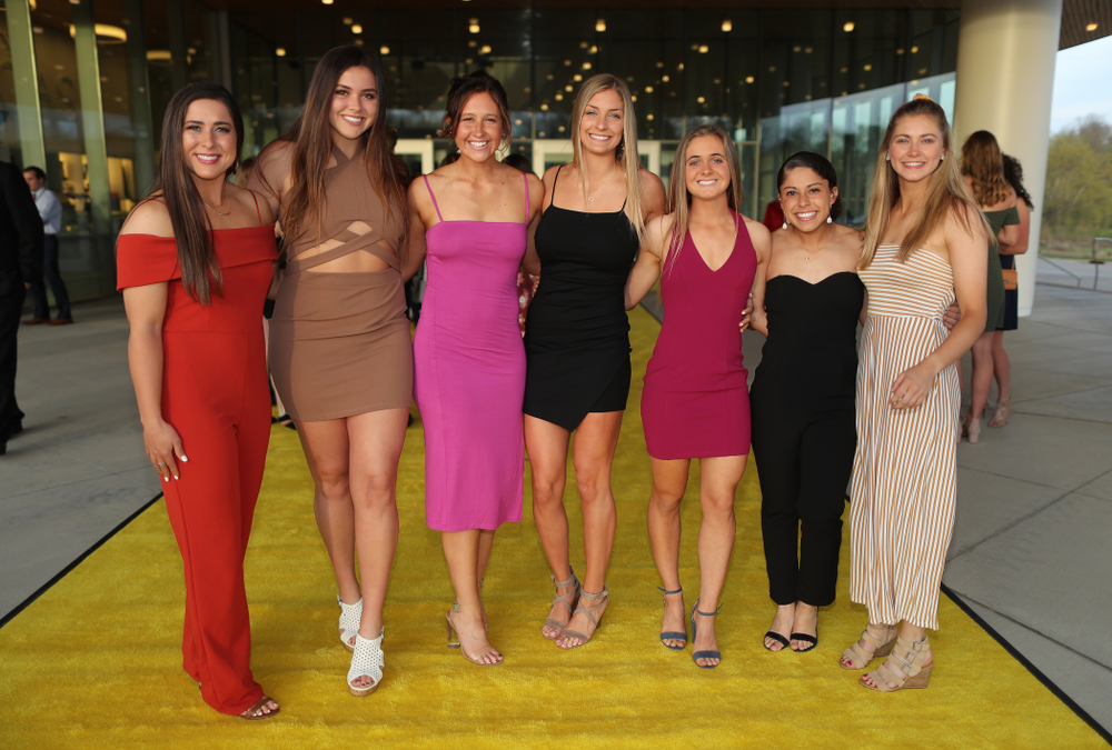 The 2019 Golden Herkys yellow carpet Tuesday, April 23, 2019 at Hancher Auditorium. (Brian Ray/hawkeyesports.com)