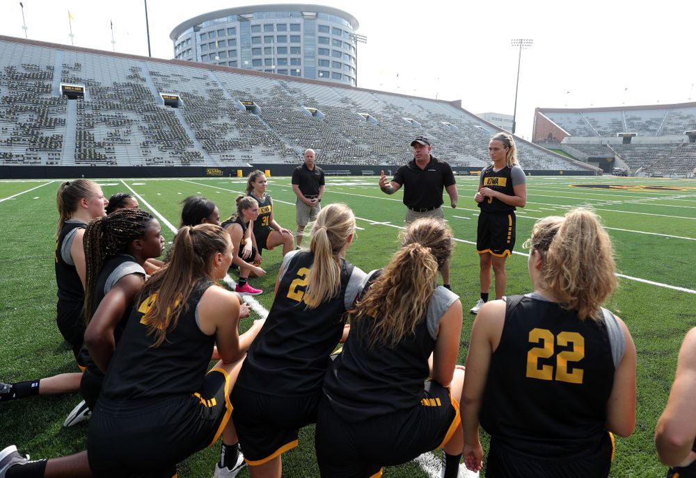 The Iowa WomenÕs Basketball Team participates in the The Program Tuesday, September 17, 2019 at Kinnick Stadium (Brian Ray/hawkeyesports.com)
