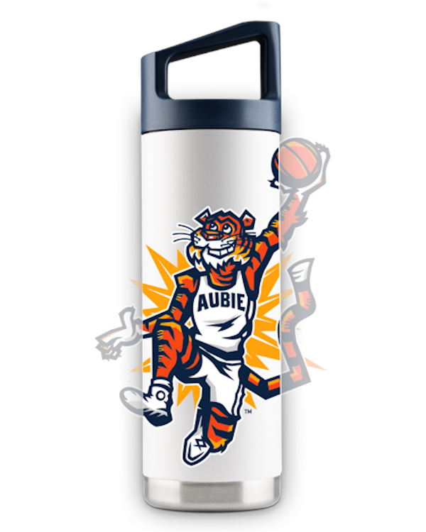 Auburn Tigers Original Aubie Basketball Water Bottle The Auburn