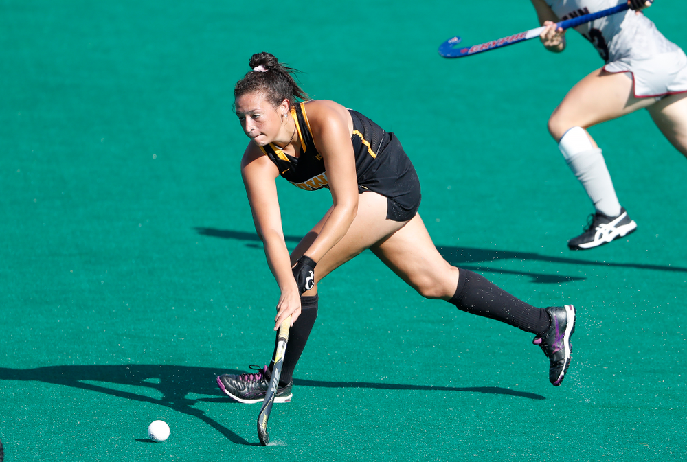 Iowa Hawkeyes Mya Christopher (18) against the Penn Quakers Friday, September 14, 2018 at Grant Field. (Brian Ray/hawkeyesports.com)