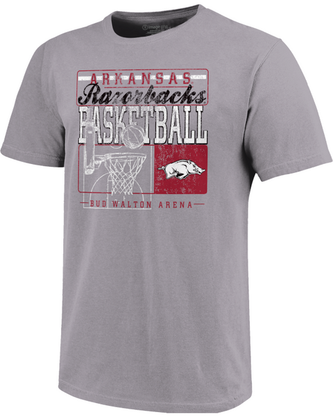 Arkansas Razorbacks Basketball Square Short Sleeve T-Shirt - Arkansas Razorbacks Store - Shop 
