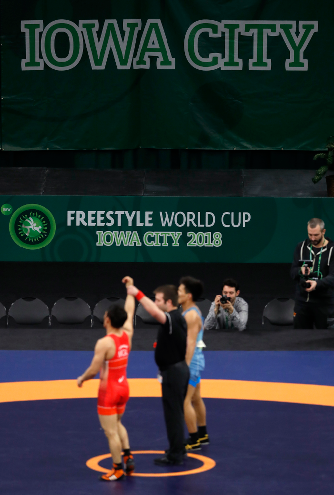 The United World Wrestling Freestyle World Cup Saturday, April 7, 2018 at Carver-Hawkeye Arena. (Brian Ray/hawkeyesports.com)