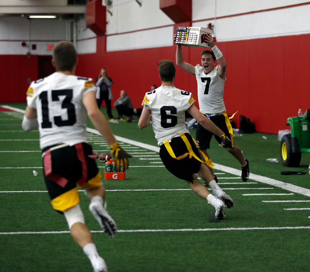 The Hawkeye football managers capture the rusty toolbox for the first time since 2008 with a 20-19 double The Hawkeye Football Managers captured the rusty toolbox for the first time since 2008 with a 20-19 double overtime win against the Wisconsin football managers on Nov. 8 in Madison, Wisconsin.