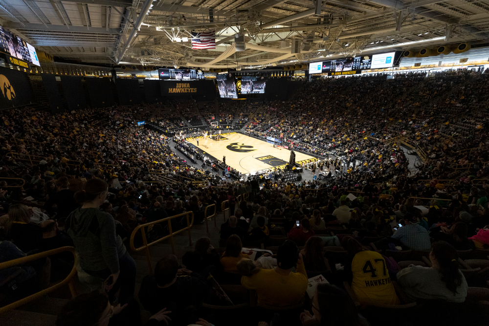 The Iowa Hawkeyes against the Purdue Boilermakers Sunday, January 27, 2019 at Carver-Hawkeye Arena. (Brian Ray/hawkeyesports.com)