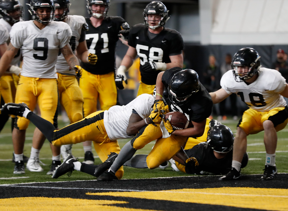 Iowa Hawkeyes running back Ivory Kelly-Martin (21) during spring practice Wednesday, March 28, 2018 at the Hansen Football Performance Center. (Brian Ray/hawkeyesports.com)