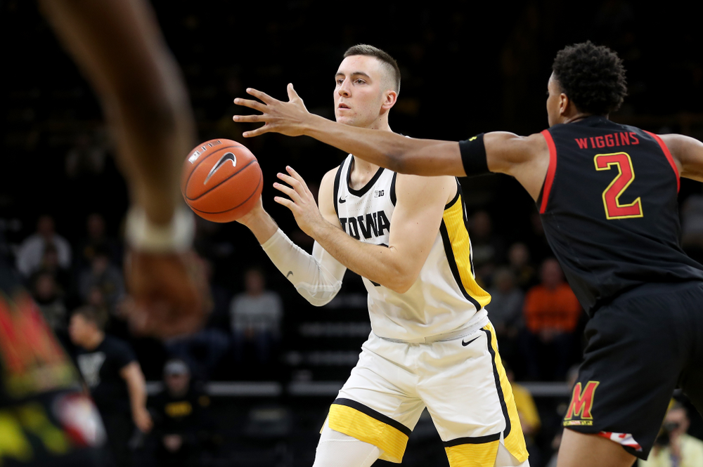 Iowa Hawkeyes guard Connor McCaffery (30) against the Maryland Terrapins Friday, January 10, 2020 at Carver-Hawkeye Arena. (Brian Ray/hawkeyesports.com)