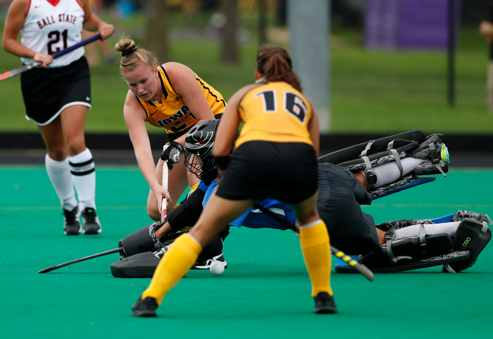 Iowa Hawkeyes Makenna Maguire (21) against Ball State Sunday, September 2, 2018 at Grant Field. (Brian Ray/hawkeyesports.com)