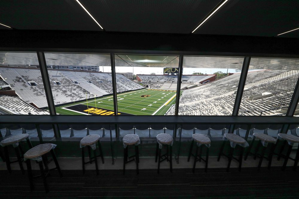 The Ted Pacha Family Club in the new north end zone of Kinnick Stadium Friday, August 9, 2019. (Brian Ray/hawkeyesports.com)