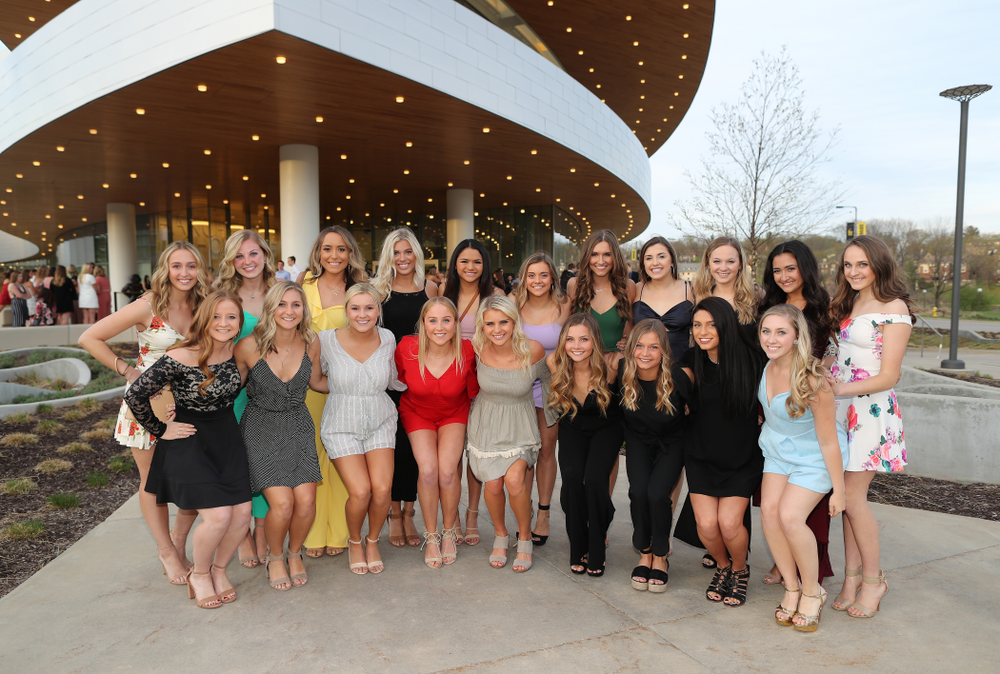 The 2019 Golden Herkys yellow carpet Tuesday, April 23, 2019 at Hancher Auditorium. (Brian Ray/hawkeyesports.com)