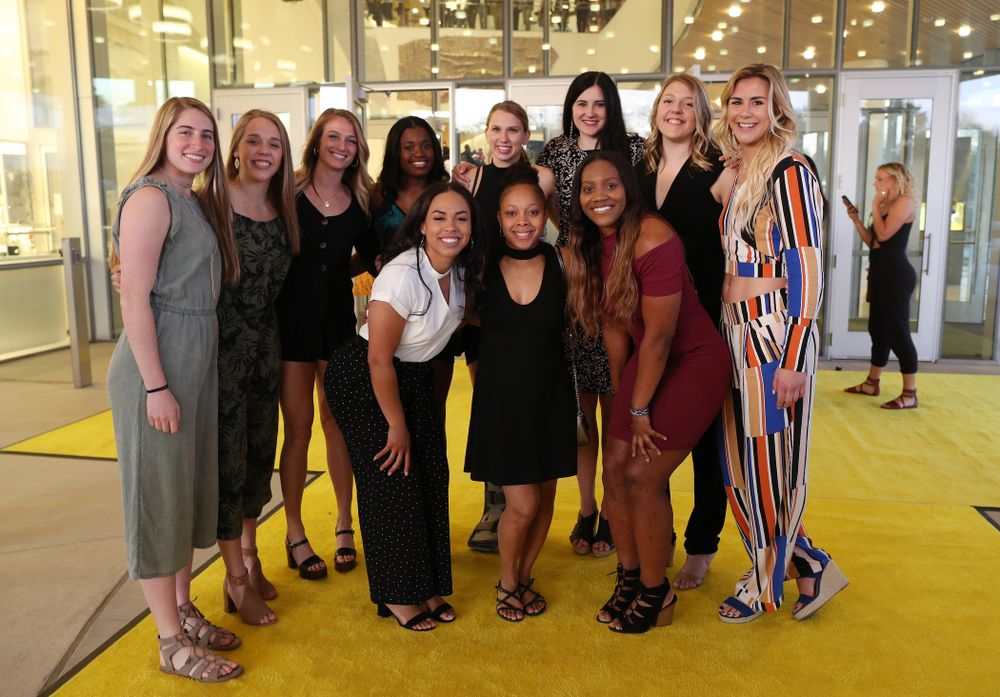 The 2019 Golden Herkys yellow carpet Tuesday, April 23, 2019 at Hancher Auditorium. (Brian Ray/hawkeyesports.com)