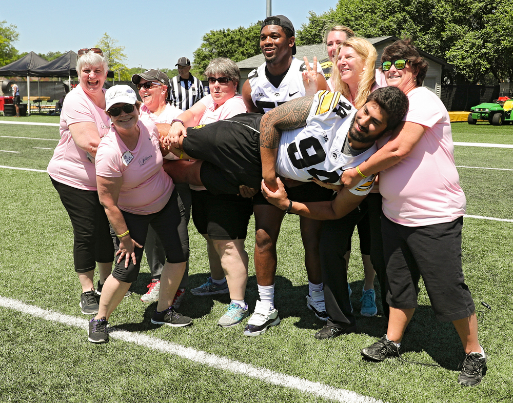 The Ladies Football Academy at the Hansen Football Performance Center in Iowa City on Saturday, Jun 8, 2019. (Stephen Mally/hawkeyesports.com)
