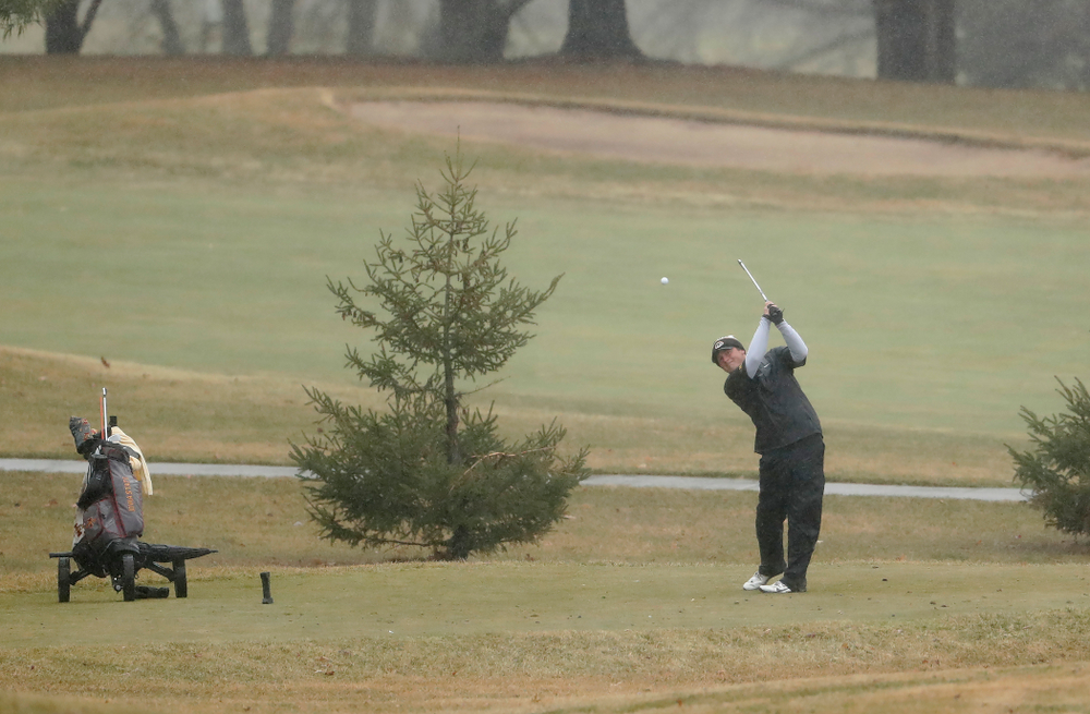 Iowa's Alex Schaake during day two of the 2018 Hawkeye Invitational Friday, April 13, 2018 at Finkbine Golf Course. (Brian Ray/hawkeyesports.com)