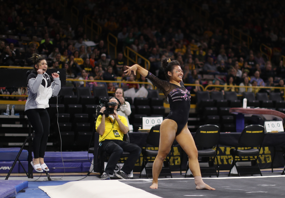 The Iowa Hawkeyes against the Iowa State Cyclones Friday, March 1, 2019 at Carver-Hawkeye Arena. (Brian Ray/hawkeyesports.com)