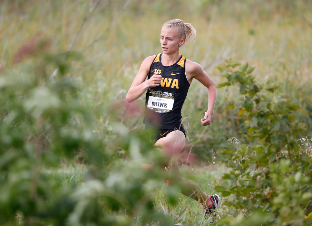 Andrea Shine during the Hawkeye Invitational Friday, August 31, 2018 at the Ashton Cross Country Course. (Brian Ray/hawkeyesports.com)